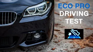 BMW 530d xDrive F11 LCI ECO PRO Driving Consumption Testing