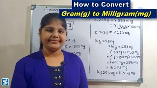 Conversion of Gram To Milligram | Gram to Milligram | How To Convert Gram To Milligram | g to mg