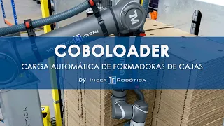 COBOLOADER. Robotic loading of Wrap Around case erectors with collaborative robots.