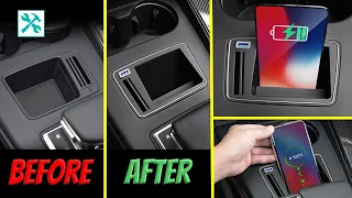 Audi | How To install Qi wireless MOBILE phone CHARGER? 🛠 📱