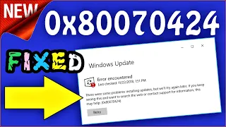 0x80070424 Windows 10 Update Error Fix | How to Fix Windows 10 Update Error Code 0x80070424