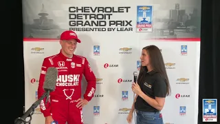 #DetroitGP Interview with IndyCar Dual I Winner Marcus Ericsson