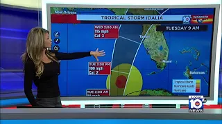 Tropical Storm Idalia: 6 a.m. Monday advisory