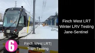 Finch West LRT Winter 2023 | LRV Testing