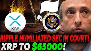 SEC Admits Defeat And Pays Moral Damages To Ripple! XRP To $65000! (Xrp News Today)