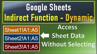 Google Sheets Indirect Function