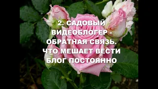 2-Садовый видеоблогер – обратная связь. Что мешает вести блог постоянно?