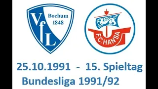 1991 10 25 VfL Bochum vs FC Hansa  Bundesliga 1991