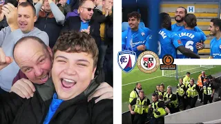 CHESTERFIELD SQUEEZE PAST BROMLEY IN DRAMATIC FIXTURE & POLICE ARREST MAN IN STADIUM! JosephB.CFC