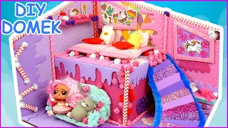 DIY • Cardboard dollhouse with SQUISHY 🏡 How to make a dollhouse?