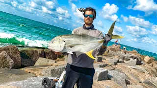 nobody should be fishing here - monster fish breaks rod