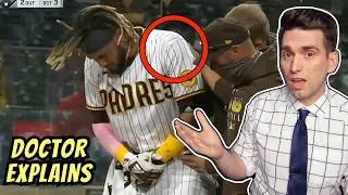 Fernando Tatis Injures Shoulder on POWERFUL Swing - Doctor Reacts and Explains Injury