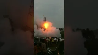 Missile launch action in reverse