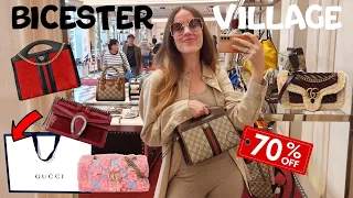 OMG!! - 70% OFF!! 🔥 DESIGNER OUTLET SHOPPING 🔥 GUCCI, DIOR, FENDI, PRADA, VERSACE | BICESTER VILLAGE