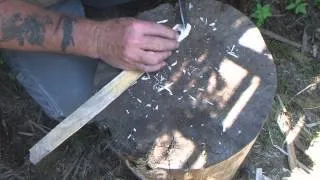 Carving a Net Needle and Mesh Gauge