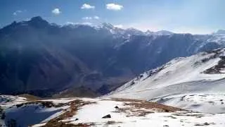 Подъем на перевал Саберце (2800 м), март 2014, Казбеги.