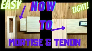 HOW TO CUT CRISP MORTISE AND TENON JOINTS LIKE A PRO!  [WOODWORKING]