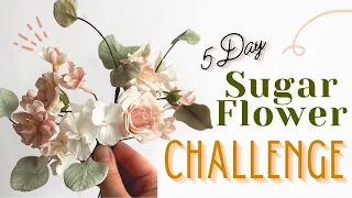 Beginner Sugar Flower CHALLENGE! // 5 Days with Finespun Cakes