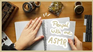 PENPAL | Real time penpal with me | no talking, no music | ASMR