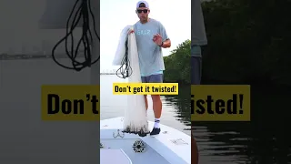 BEST Cast Net Technique! Learn to throw in 60 seconds ! #fishing #castnet #shorts