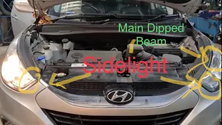 how to replace sidelight bulb on Hyundai ix35 Full HD 1080p