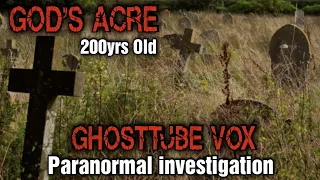 Paranormal investigation in a 200 years old meadows cemetery GOD'S ACRE using the GHOSTTUBE VOX