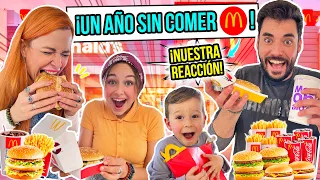 FAMILIA PASA un AÑO sin COMER MCDONALDS y ESTA ES SU REACCIÓN! 🍔 PROBAMOS TODO el MENÚ  😱