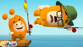 Fishing For Success | Oddbods - Food Adventures | Cartoons for Kids