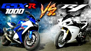 ЗАРУБА Yamaha R1 2009 VS Suzuki GSX-R 1000 K7