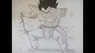 Speed drawing Vegeta scouter - Otaku Art