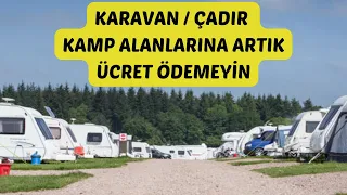 ÜCRETSİZ KARAVAN / ÇADIR KAMP YERLERİ...Park4Night Uygulaması