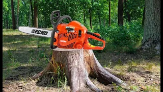 Tree Stump Removal with Echo CS310 Chainsaw and an Axe