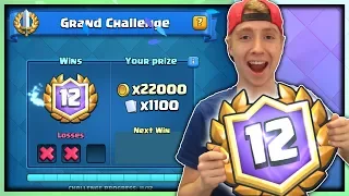 EASIEST Deck For Grand Challenges?! 12 Wins AGAIN! | Clash Royale
