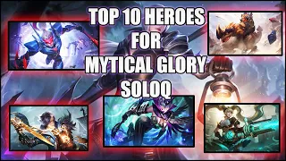 MLBB SE18 TOP 10 BEST HEROES FOR SOLO RANK UP - MLBB SOLOQ GUIDE AND BEST HEROES SE18