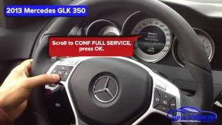 2013 Mercedes GLK 350 Oil Light Reset / Service Light Reset