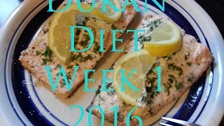 Dukan Diet menu for Week 1