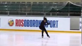 Alena Leonova, FS at practice 04 09 2013