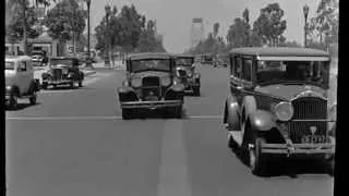 A Drive Down Wilshire Blvd in Beverly Hills 1935