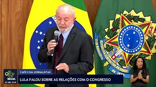 Lula toma café com jornalistas e fala sobre relações com o Congresso