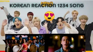 BTS Reaction to Bollywood songs || ATEEZ_reaction_1234_song || Chennai express || Korean_Reaction ||