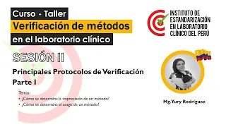 Sesión 2 Curso taller: Verificación de métodos en el laboratorio clínico - Edición 2021