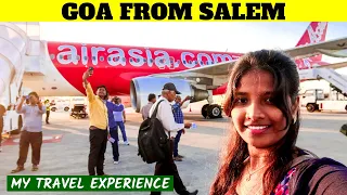 GOA FROM SALEM | Flight Journey Experience in Tamil | Tamil Travel Vlog