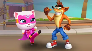 WIN and FAIL COMPILATION! WHO IS THE BEST? TALKING ANGELA HERO vs CRASH BANDICOOT? - LITTLE MOVIES