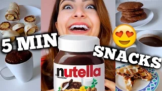 Einfache 5 MIN NUTELLA Snack Ideen