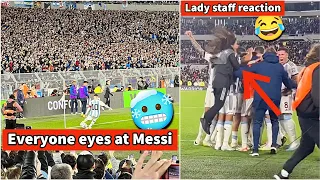 🤯Ball girl, Staffs, Teammates & Whole stadium Crazy reactions to Messi's Freekick Goal vs Ecuador