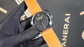 Panerai Radiomir Tan Perfetto Classic Style Strap 27-22mm with Sewn Buckle on 47mm PAM00425 Radiomir