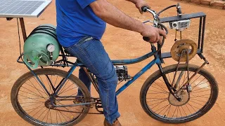 How to make a bicycle powered by compressed air