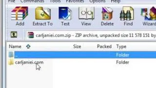 Extract zip archive Files with WinRar