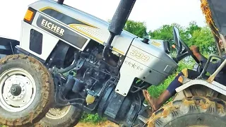 Eicher 333 stund video with Trolley  #tractor #jcb #trolley #eicher