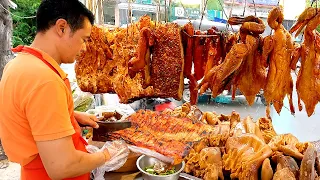 Super Stall of Pork Chops & Roast Duck at Zone Toul Kork | Cambodian Street Food